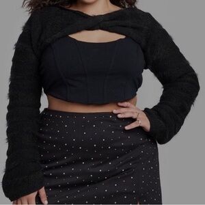 NWT Women's Long Sleeve Party Shrug Sweater Wild Fable